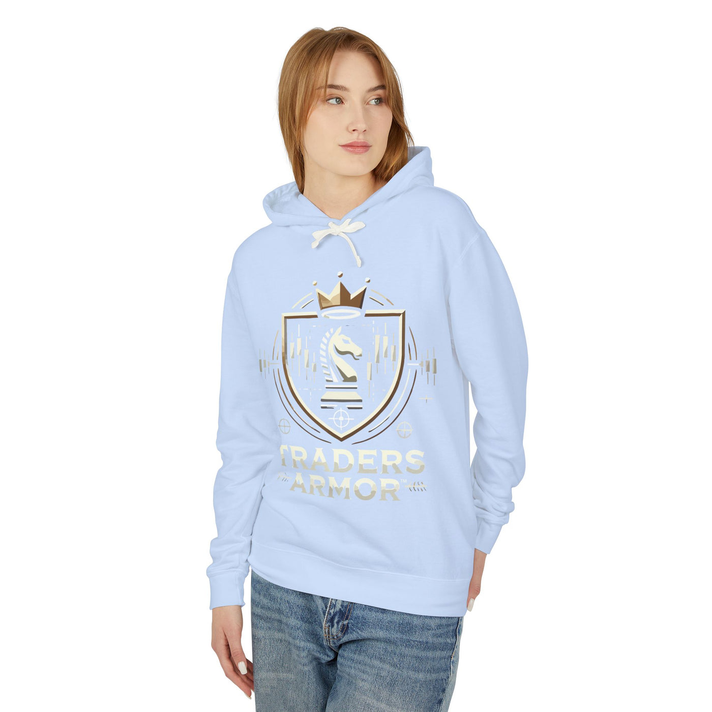 Traders Armor™ Unisex Lightweight Hooded Sweatshirt - Sky Blue