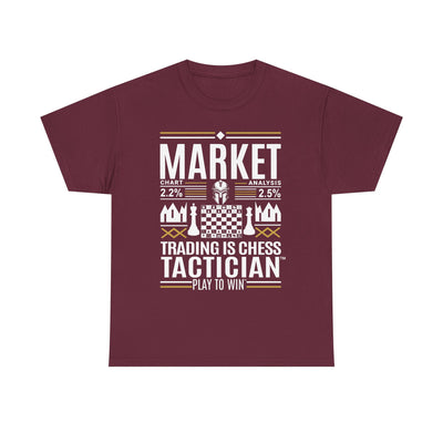 Market Tactician™ Unisex Heavy Cotton Tee – Maroon