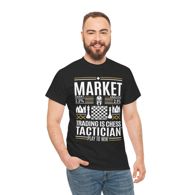 Market Tactician™ Unisex Heavy Cotton Tee – Black