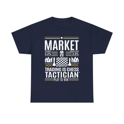 Market Tactician™ Unisex Heavy Cotton Tee – Navy