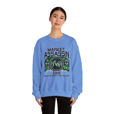 Market Assassin™ Heavy Blend Unisex Crewneck Sweatshirt – Carolina Blue