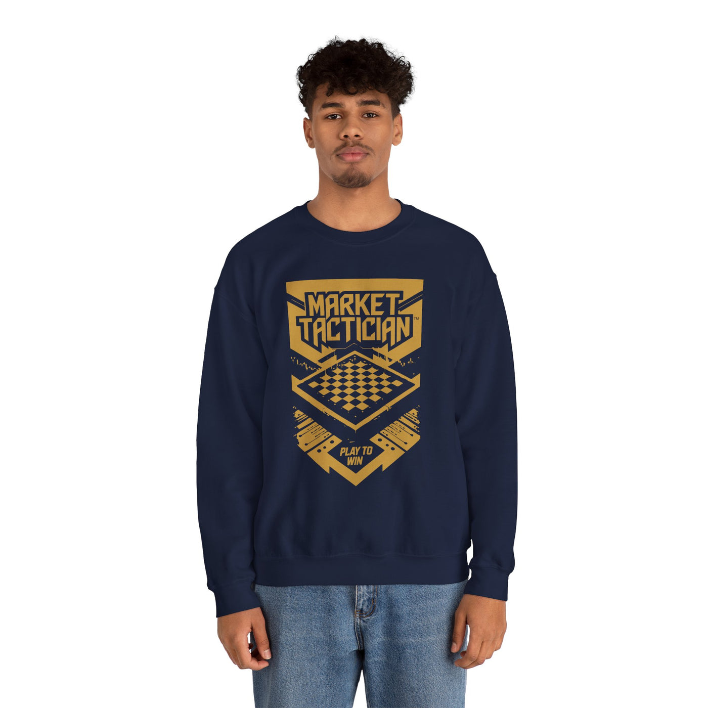 Market Tactician™ Crewneck Unisex Sweatshirt – Navy