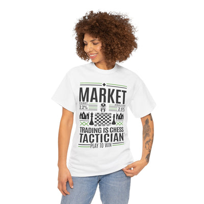 Market Tactician™ Unisex Heavy Cotton Tee – White