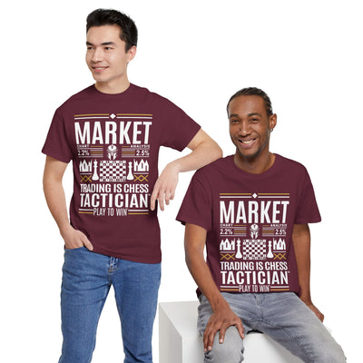 Market Tactician™ Unisex Heavy Cotton Tee – Maroon