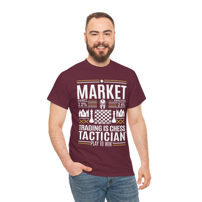 Market Tactician™ Unisex Heavy Cotton Tee – Maroon