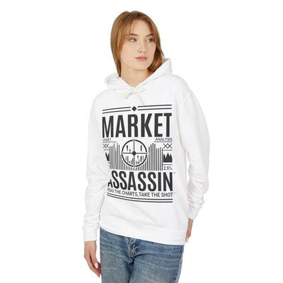 Market Assassin™ Unisex Lightweight Hoodie – White