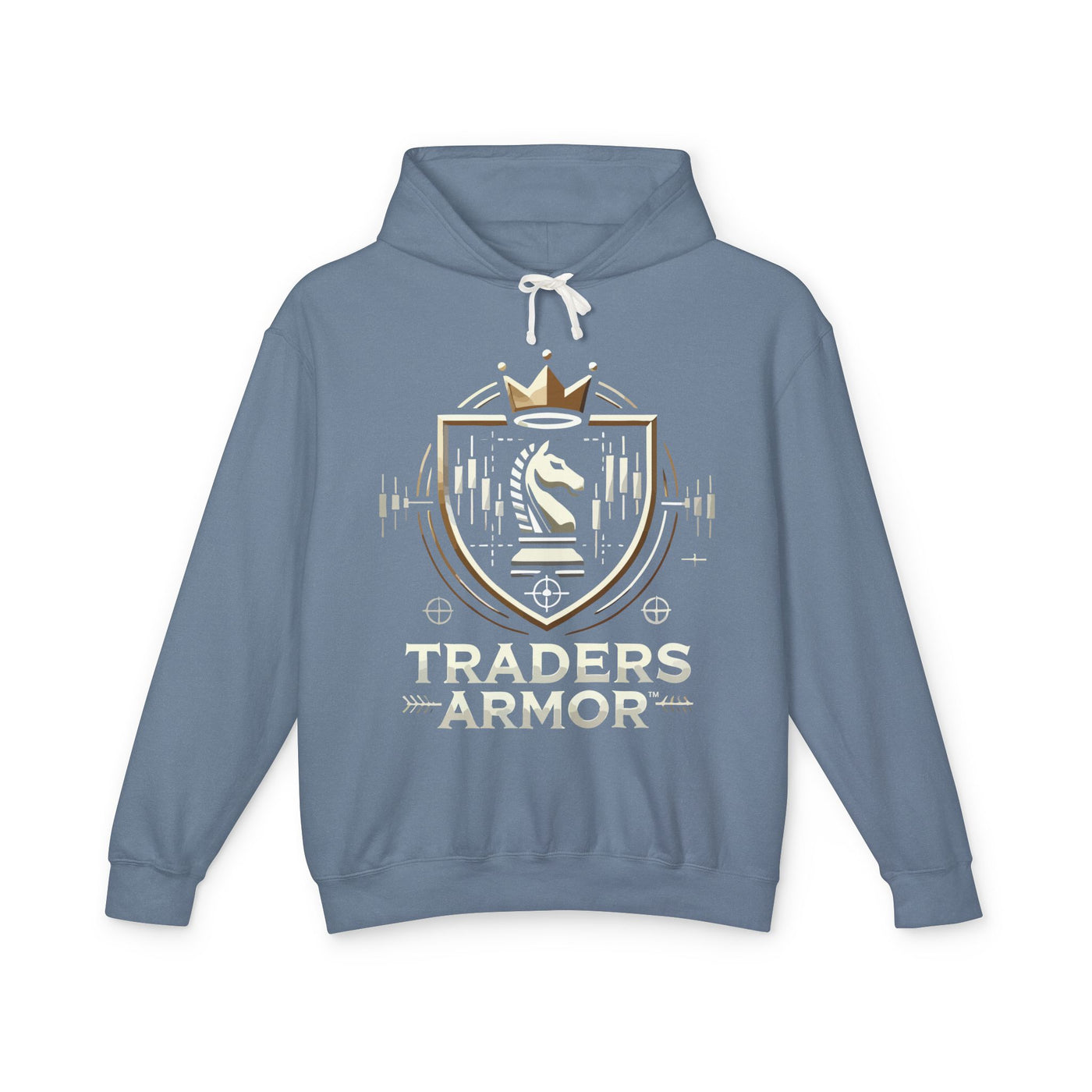 Traders Armor™ Unisex Lightweight Hooded Sweatshirt - Blue Jean