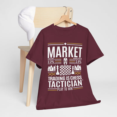 Market Tactician™ Unisex Heavy Cotton Tee – Maroon