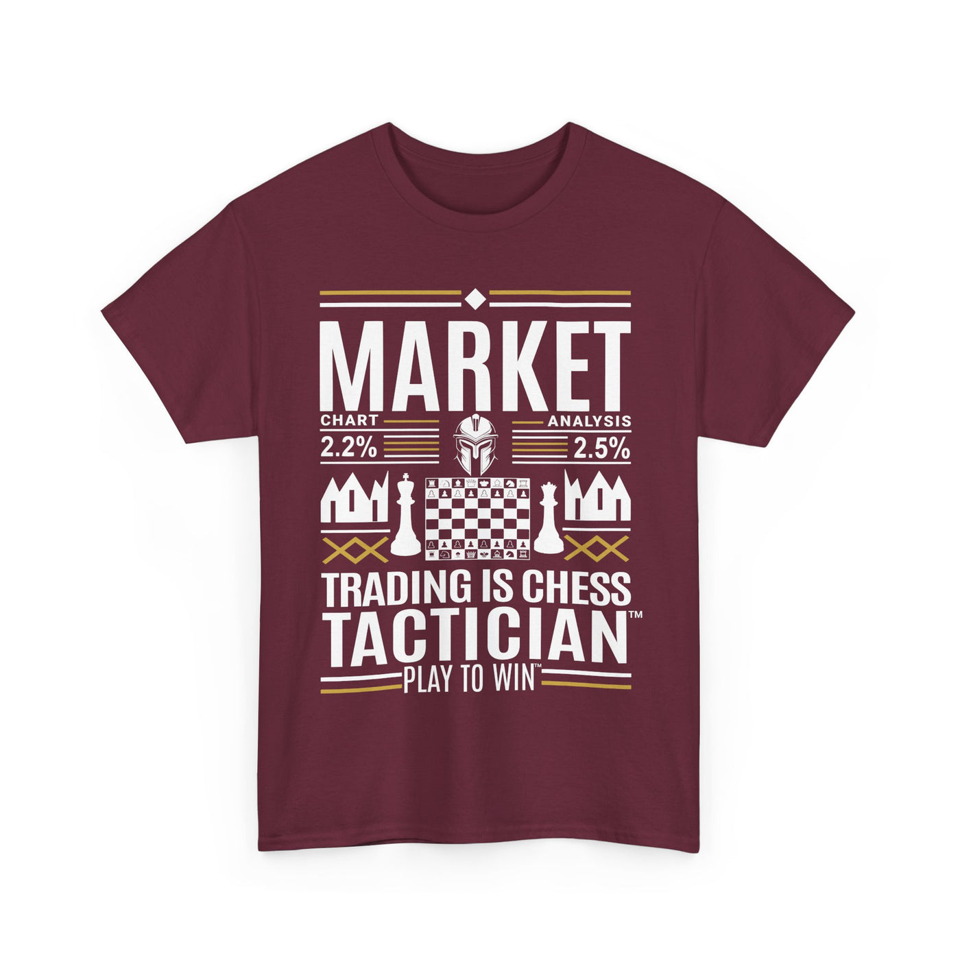 Market Tactician™ Unisex Heavy Cotton Tee – Maroon