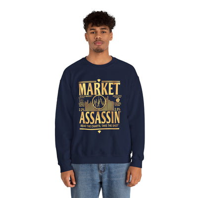 Market Assassin™ Heavy Blend Unisex Crewneck Sweatshirt – Navy
