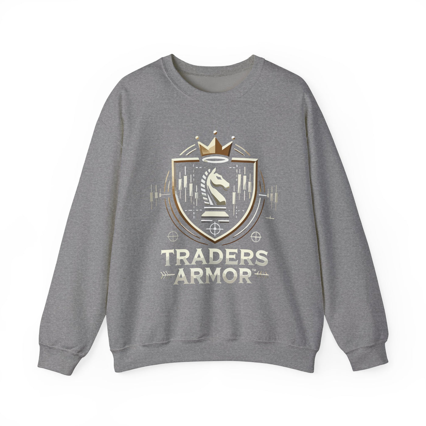 Traders Armor™ Unisex Heavy Blend Crewneck Sweatshirt - Graphite Heather