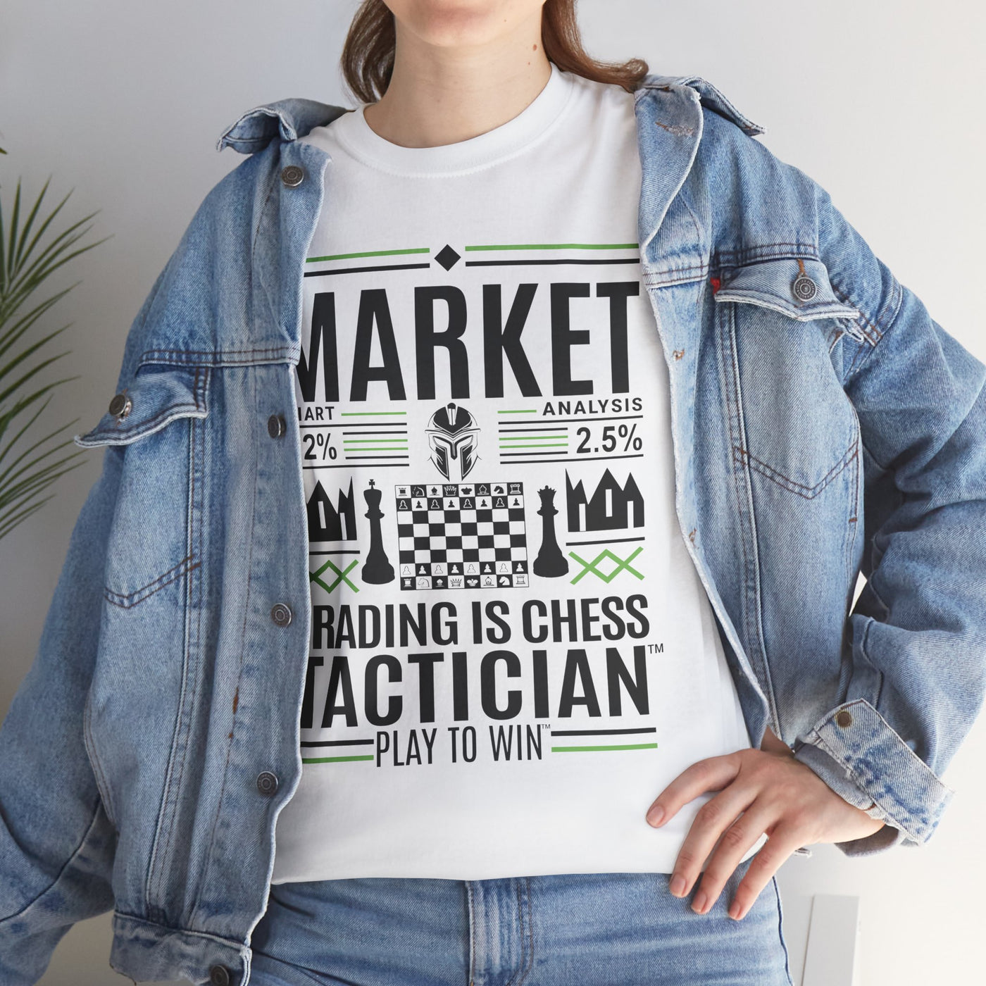 Market Tactician™ Unisex Heavy Cotton Tee – White