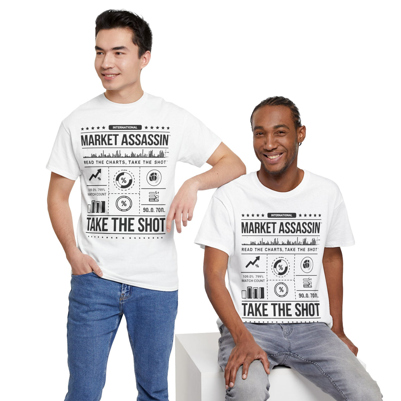 Market Assassin™ Unisex Heavy Cotton Tee – White