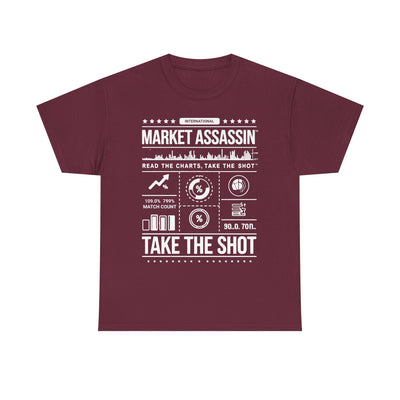 Market Assassin™ Unisex Heavy Cotton Tee – Maroon