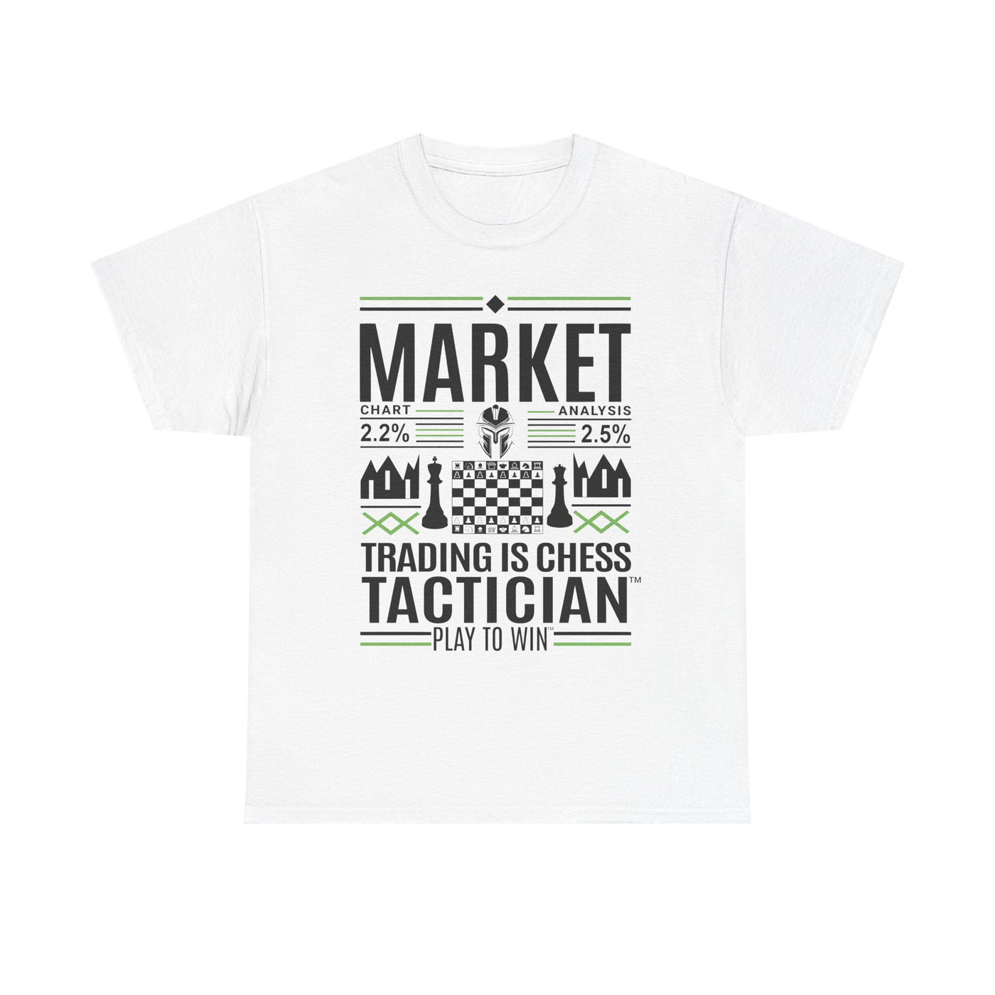 Market Tactician™ Unisex Heavy Cotton Tee – White