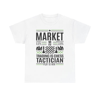 Market Tactician™ Unisex Heavy Cotton Tee – White