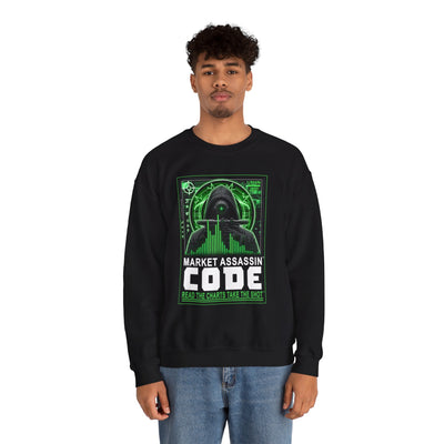 Market Assassin™ Unisex Heavy Cotton Crewneck Sweatshirt – Black