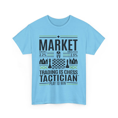 Market Tactician™ Unisex Heavy Cotton Tee – Sky Blue