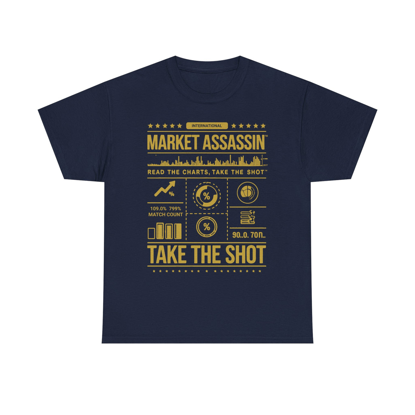 Market Assassin™ Unisex Heavy Cotton Tee – Navy