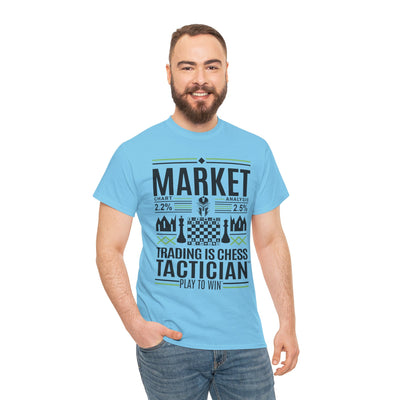 Market Tactician™ Unisex Heavy Cotton Tee – Sky Blue