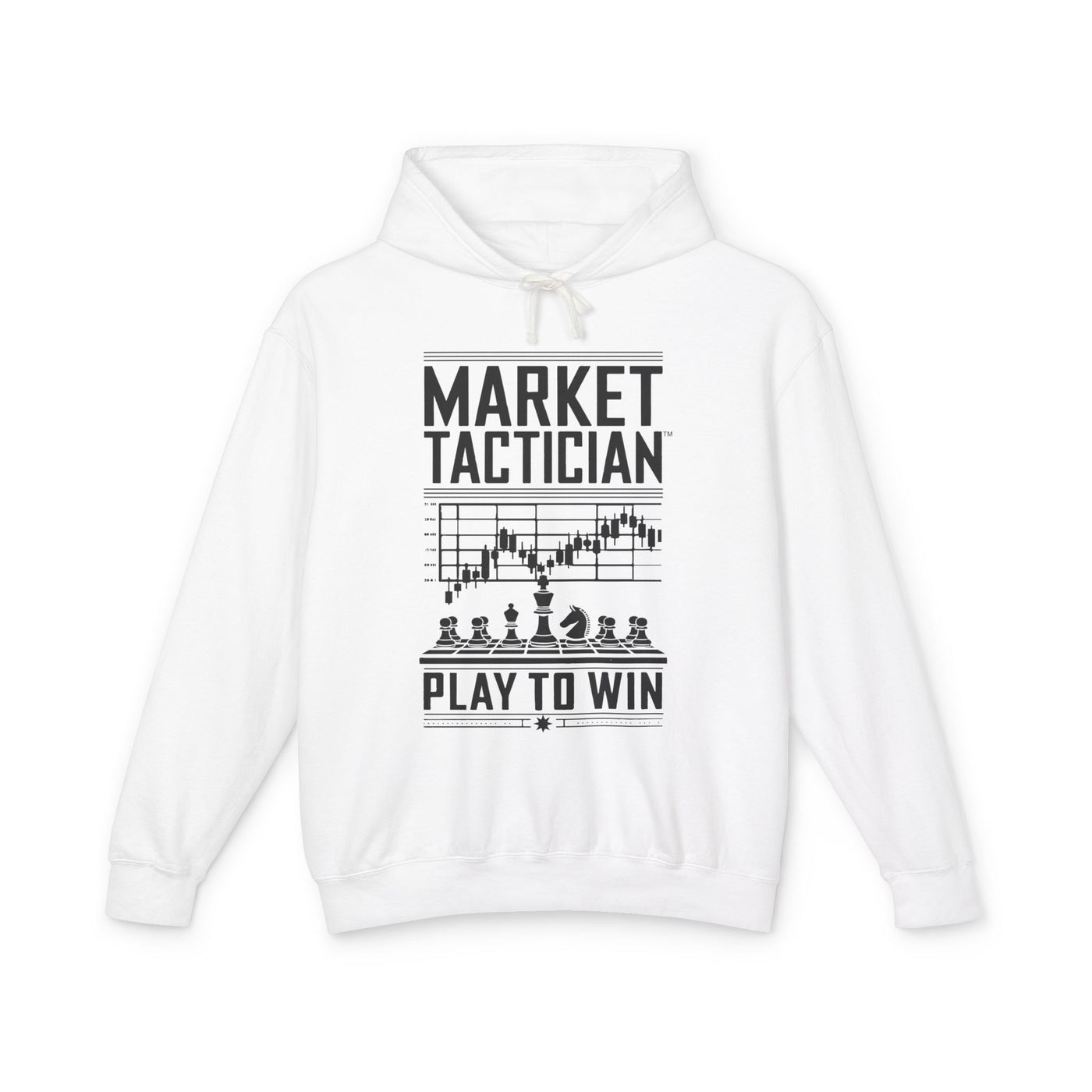Market Tactician™ Lightweight Unisex Hoodie – White