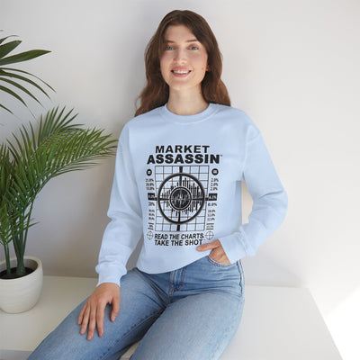 Market Assassin™ Heavy Blend Crewneck Unisex Sweatshirt – Light Blue