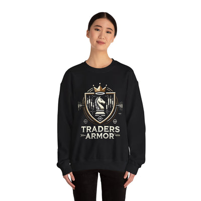 Traders Armor™ Unisex Heavy Blend Crewneck Sweatshirt - Black
