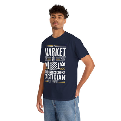 Market Tactician™ Unisex Heavy Cotton Tee – Navy