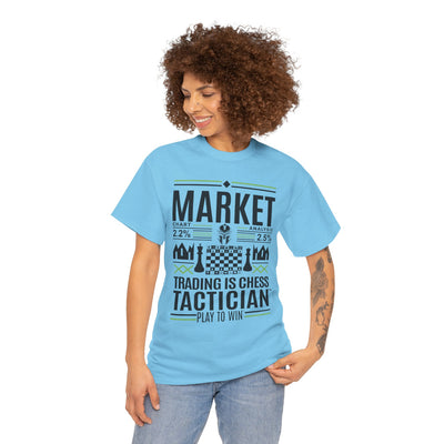 Market Tactician™ Unisex Heavy Cotton Tee – Sky Blue