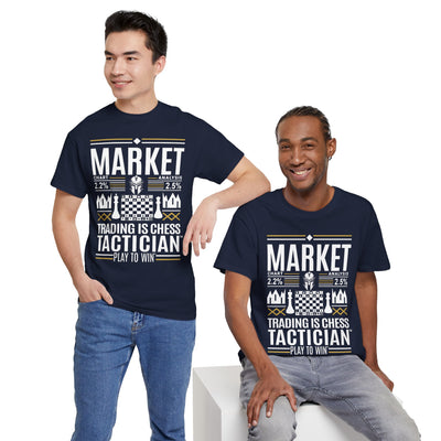 Market Tactician™ Unisex Heavy Cotton Tee – Navy