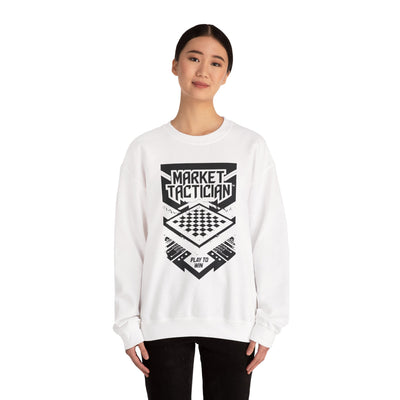 Market Tactician™ Crewneck Unisex Sweatshirt – White