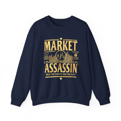 Market Assassin™ Heavy Blend Unisex Crewneck Sweatshirt – Navy