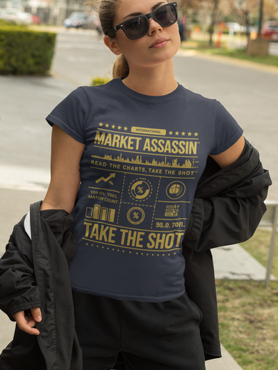 Market Assassin™ Unisex Heavy Cotton Tee – Navy