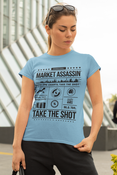 Market Assassin™ Unisex Heavy Cotton Tee – Sky Blue