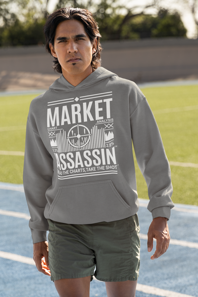 Market Assassin™ Unisex Lightweight Hoodie – Grey