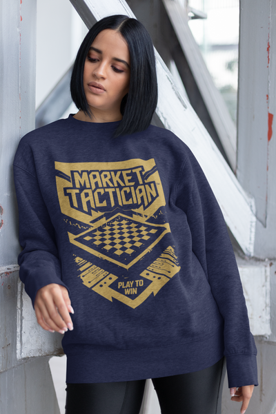 Market Tactician™ Crewneck Unisex Sweatshirt – Navy