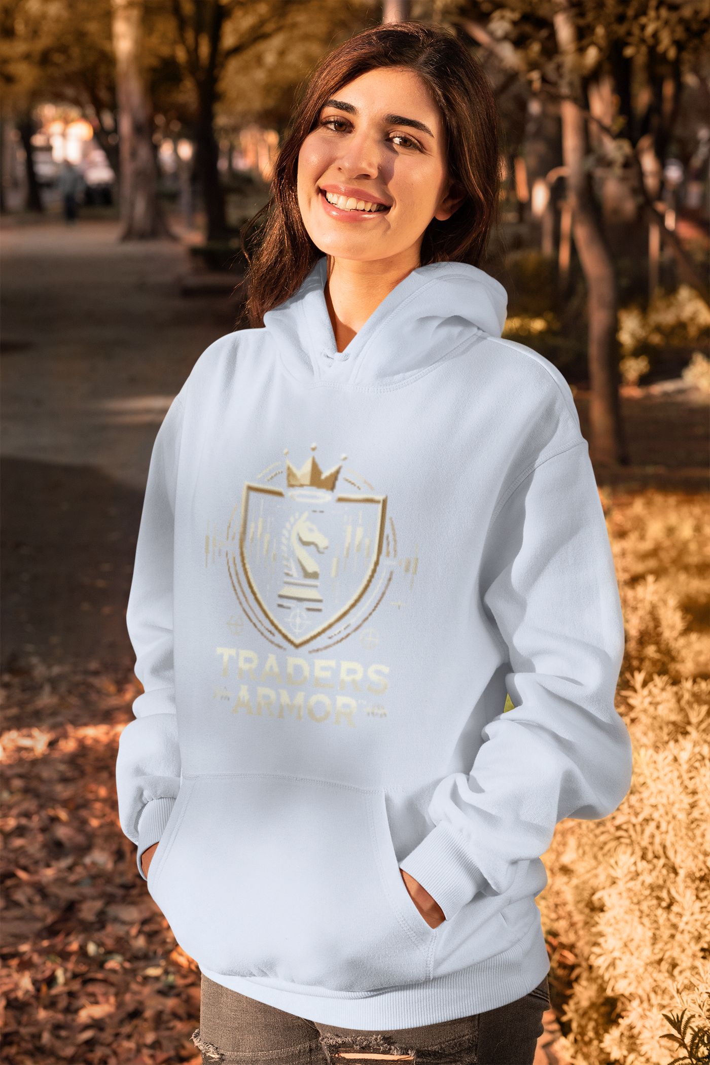 Traders Armor™ Unisex Lightweight Hooded Sweatshirt - Sky Blue