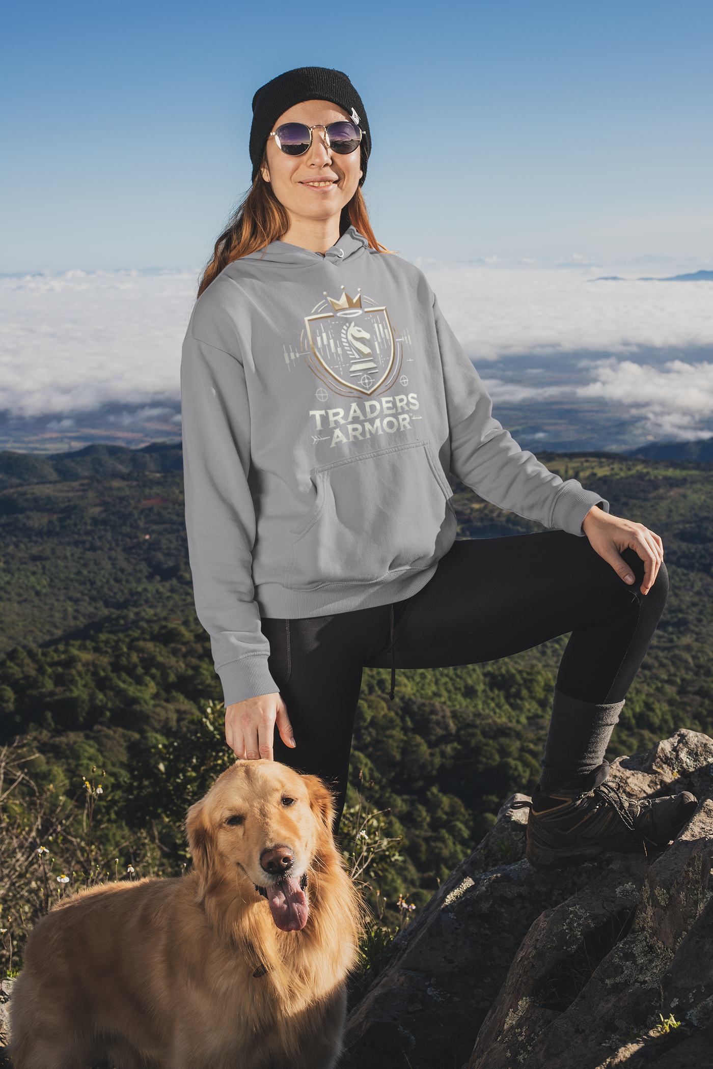 Traders Armor™ Unisex Lightweight Hooded Sweatshirt - Grey