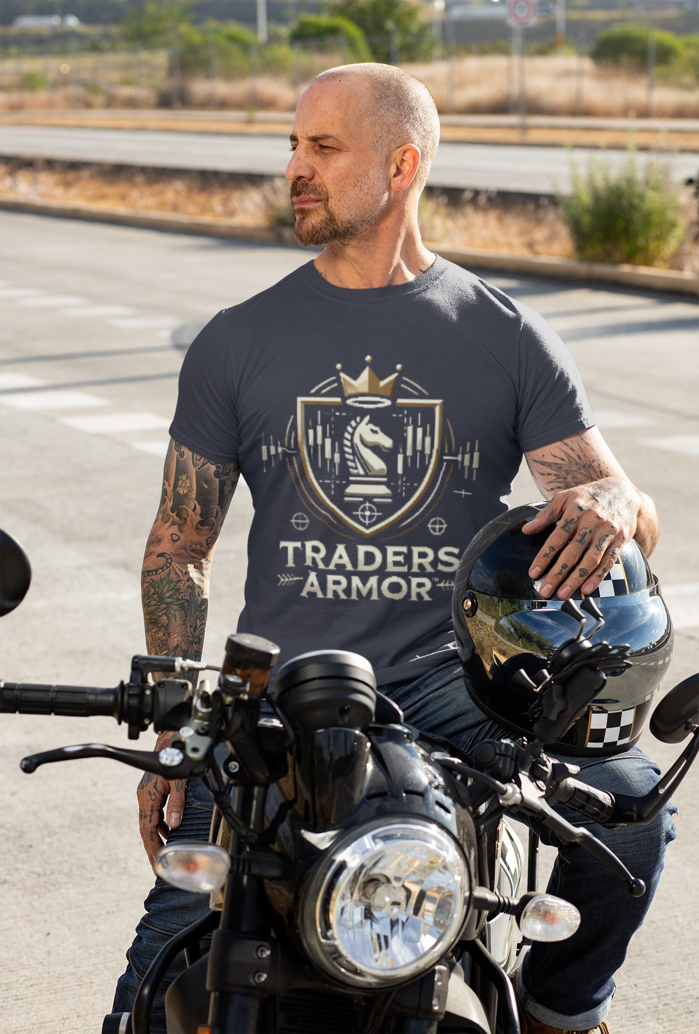Traders Armor™ Unisex Heavy Cotton Tee – Navy