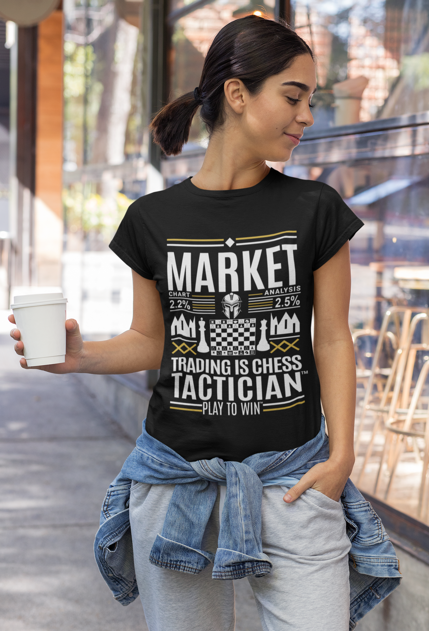 Market Tactician™ Unisex Heavy Cotton Tee – Black