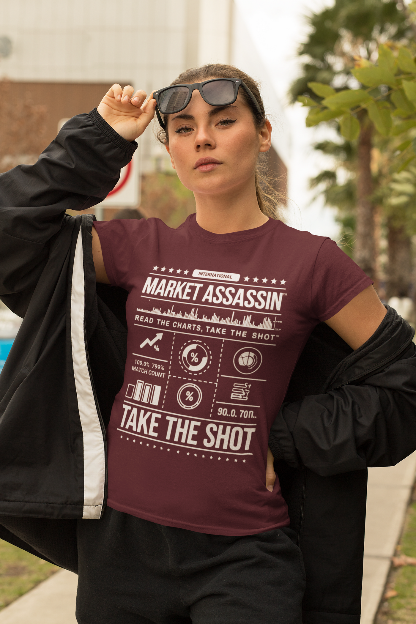 Market Assassin™ Unisex Heavy Cotton Tee – Maroon