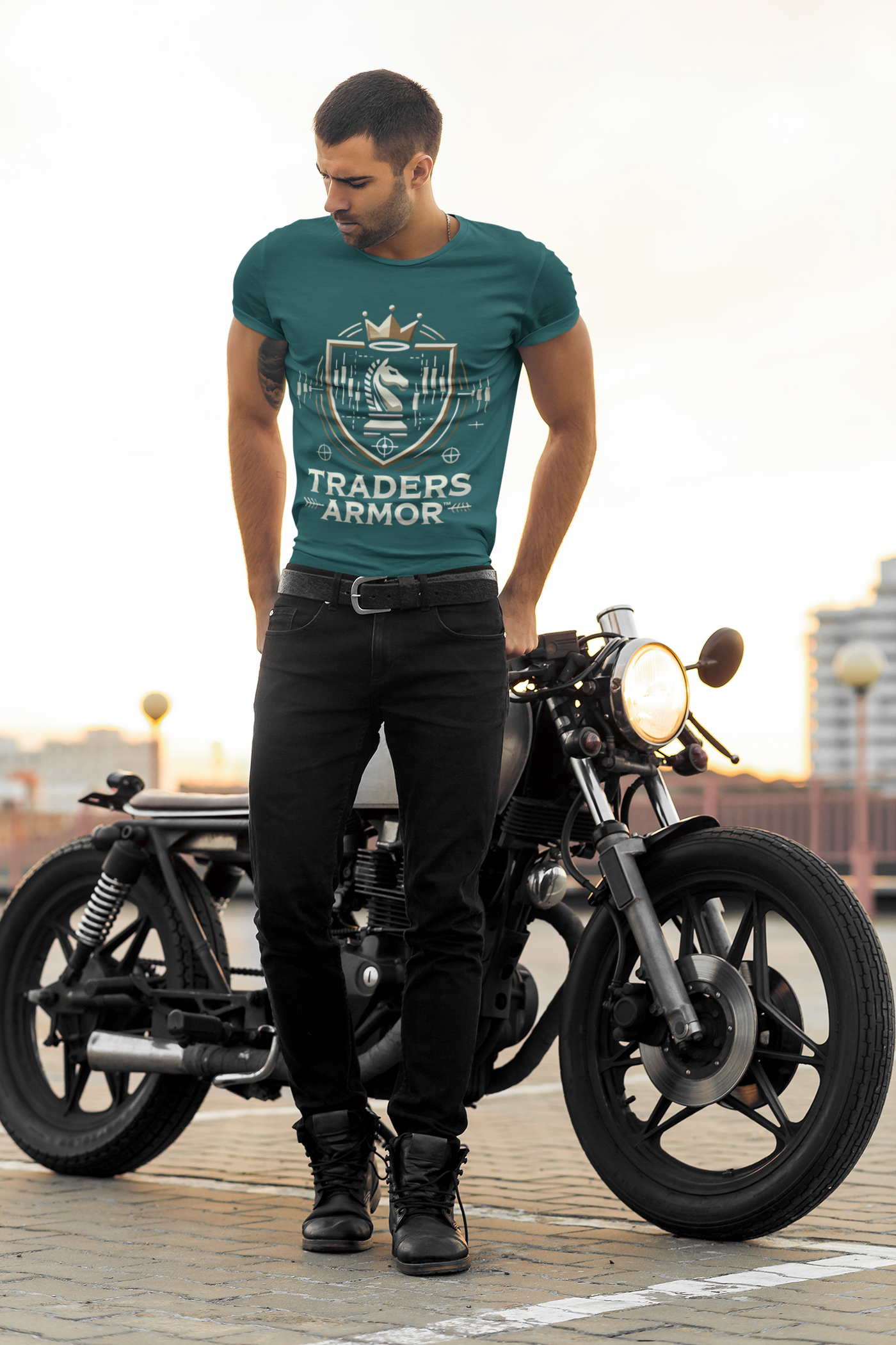 Traders Armor™ Unisex Heavy Cotton Tee –  Blue