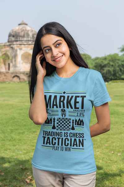 Market Tactician™ Unisex Heavy Cotton Tee – Sky Blue