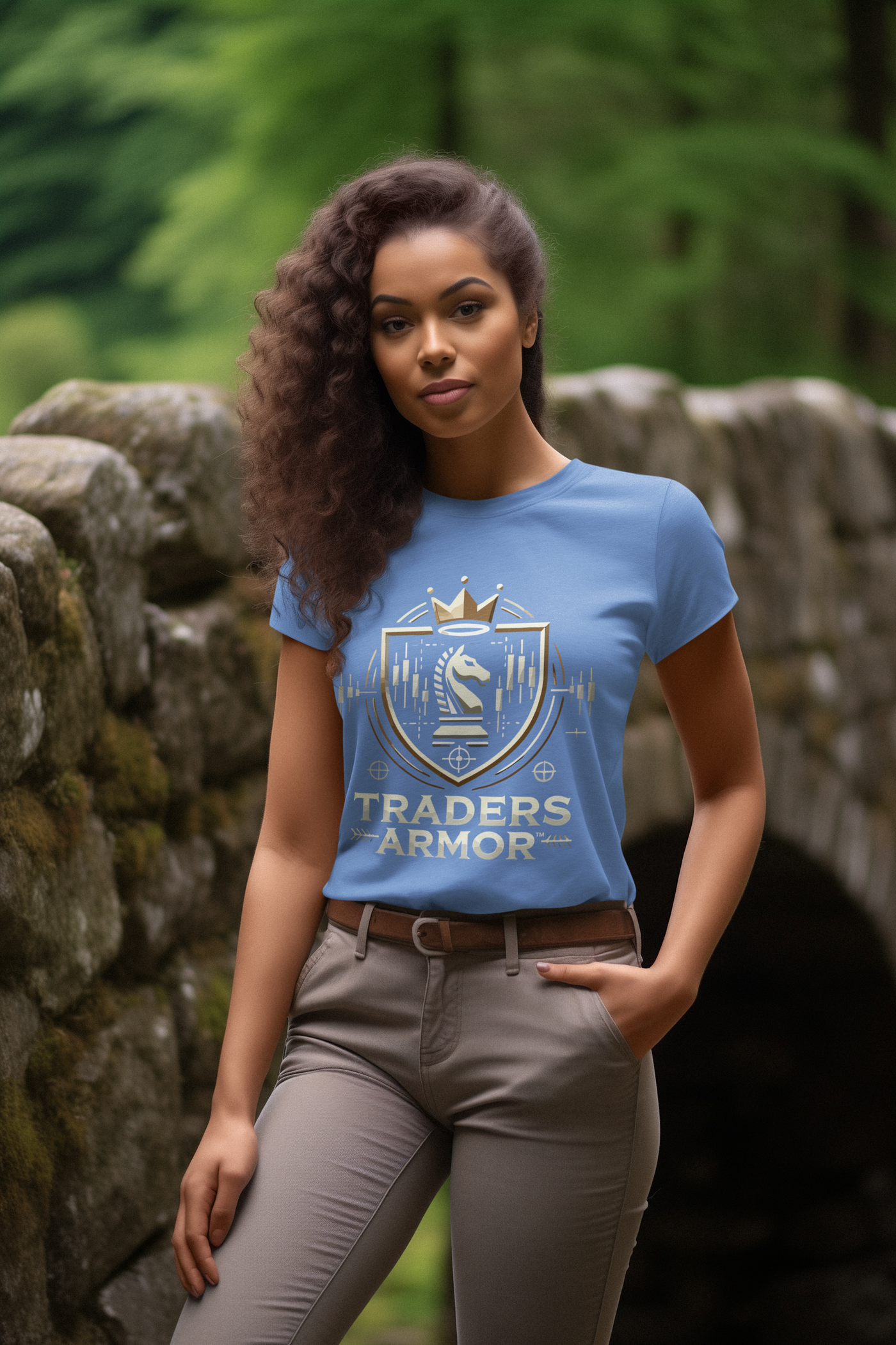 Traders Armor™ Unisex Heavy Cotton Tee – Carolina Blue